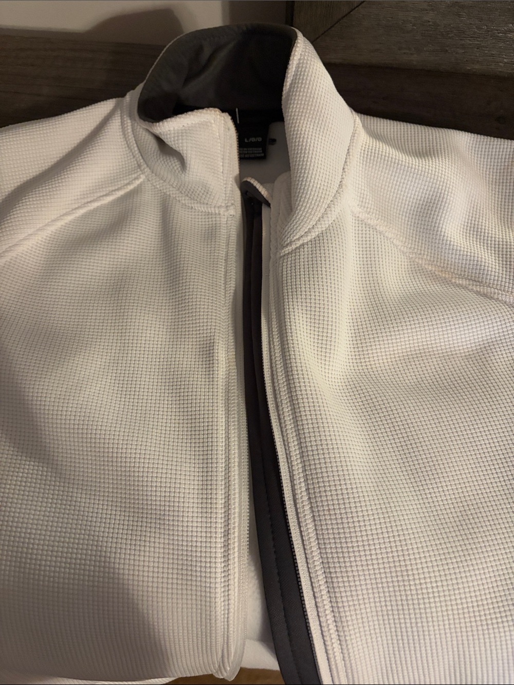 Spyder White and Gray Women's Full-Zip Jacket